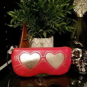 NWT Rebecca Minkoff heart sunnies pouch